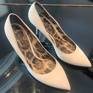 Dolce and Gabbana nude suede pumps size 10